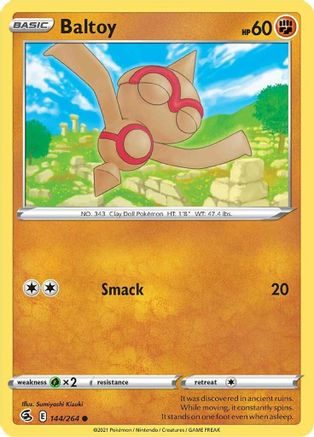 Baltoy (144/264) Reverse Holofoil [Fusion Strike] - Common