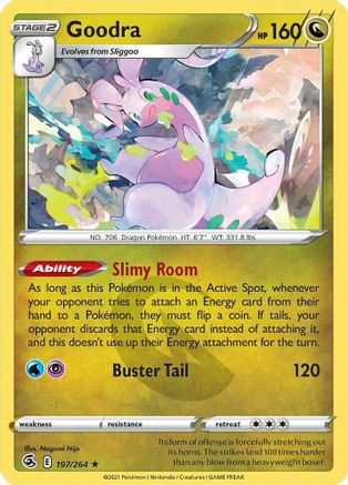 Goodra (197/264) Reverse Holofoil [Fusion Strike] - Rare