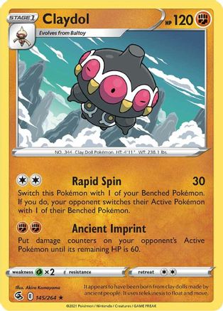 Claydol (145/264) Reverse Holofoil [Fusion Strike] - Rare