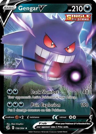 Gengar V (156/264) Holofoil [Fusion Strike] - Ultra Rare