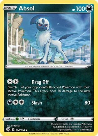 Absol (164/264) Reverse Holofoil [Fusion Strike] - Rare