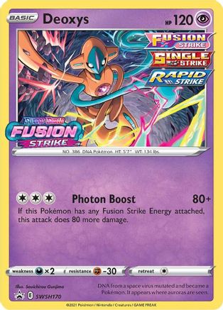 Deoxys (Prerelease) (SWSH170/307) Holofoil [SWSH Sword & Shield Promo Cards] - Promo