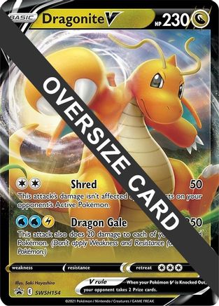 Dragonite V - SWSH154 (SWSH154) Holofoil [Jumbo Cards] - Promo