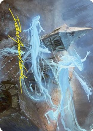 Hallowed Haunting Art Card (Gold-Stamped Signature) (ASVOW-012) - Art Series: Innistrad: Crimson Vow