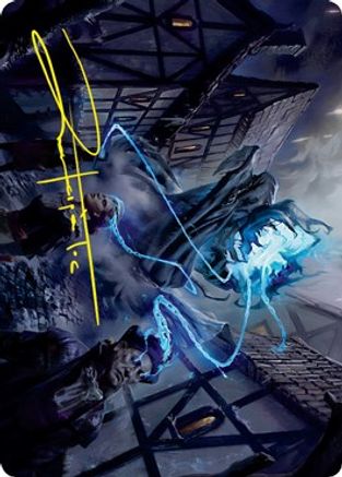Dreamshackle Geist Art Card (Gold-Stamped Signature) (ASVOW-022) - Art Series: Innistrad: Crimson Vow
