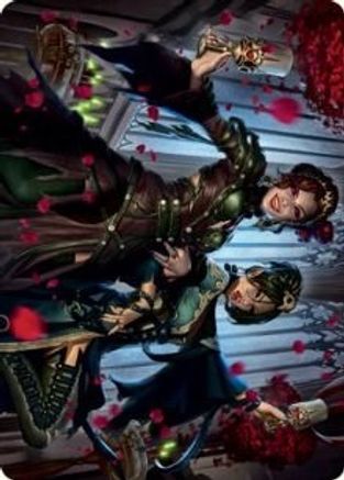 Falkenrath Celebrants (73/81) Art Card (ASVOW-073) - Art Series: Innistrad: Crimson Vow