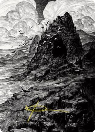 Mountain Art Card (Gold-Stamped Signature) (ASVOW-080) - Art Series: Innistrad: Crimson Vow