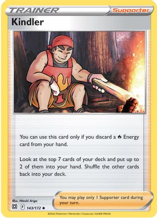 Kindler (143/172) Reverse Holofoil [Brilliant Stars] - Uncommon