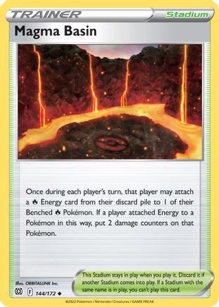 Magma Basin (144/172) Reverse Holofoil [Brilliant Stars] - Uncommon