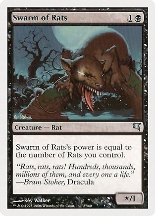 Swarm of Rats (27) (PSAL-027) - Magic Encyclopedia 2005 (Salvat/Hachette)