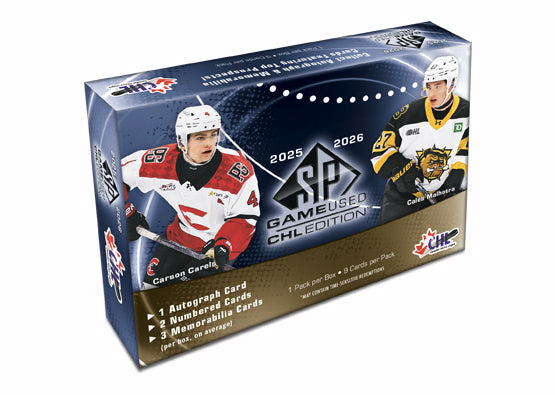 2025-26 Upper Deck SP Game Used CHL Edition Hobby Box