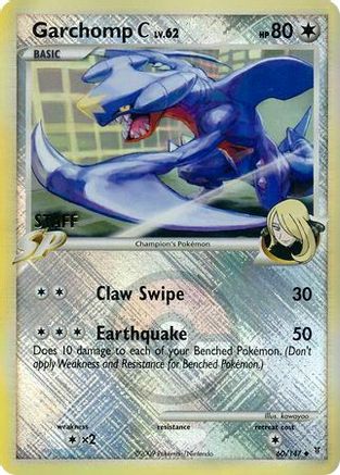 Garchomp C (League Promo) [Staff] (60/147) Reverse Holofoil [League & Championship Cards] - Promo