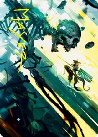 Repel the Vile Art Card (Gold-Stamped Signature) (ASNEO-004) - Art Series: Kamigawa: Neon Dynasty