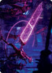Enormous Energy Blade Art Card (ASNEO-016) - Art Series: Kamigawa: Neon Dynasty