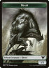 Beast // Treasure Double-Sided Token (NEC-7 // 17) - Commander: Kamigawa: Neon Dynasty