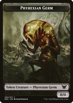 Phyrexian Germ // Spirit (002) Double-Sided Token (NEC-3 // 2) - Commander: Kamigawa: Neon Dynasty