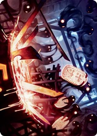 Smoke Spirits' Aid Art Card (ASNEO-041) - Art Series: Kamigawa: Neon Dynasty