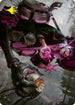Undercity Scrounger Art Card (Gold-Stamped Signature) (ASNEO-042) - Art Series: Kamigawa: Neon Dynasty