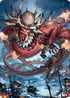 Atsushi, the Blazing Sky Art Card (61/81) (ASNEO-061) - Art Series: Kamigawa: Neon Dynasty