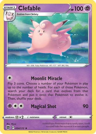 Clefable (054/172) [Brilliant Stars] - Rare