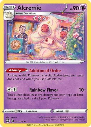 Alcremie (071/172) Reverse Holofoil [Brilliant Stars] - Rare