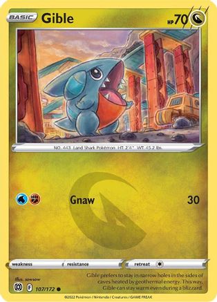 Gible (107/172) [Brilliant Stars] - Common