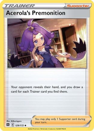 Acerola's Premonition (129/172) [Brilliant Stars] - Uncommon