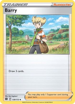 Barry (130/172) Reverse Holofoil [Brilliant Stars] - Uncommon