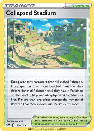 Collapsed Stadium (137/172) [Brilliant Stars] - Uncommon