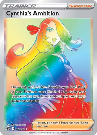 Cynthia's Ambition (Secret) (178/172) Holofoil [Brilliant Stars] - Secret Rare
