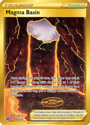 Magma Basin (Secret) (185/172) Holofoil [Brilliant Stars] - Secret Rare