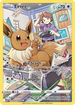 Eevee (TG11/30) Holofoil [Brilliant Stars Trainer Gallery] - Ultra Rare