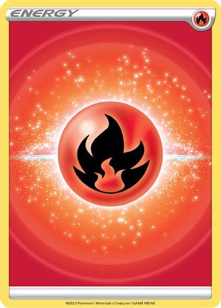 Fire Energy (2022 Unnumbered) Reverse Holofoil [Brilliant Stars] - Common