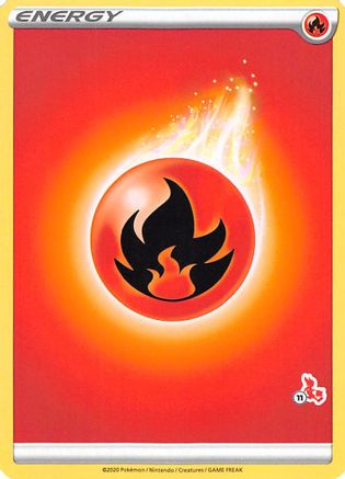 Fire Energy (#11 Cinderace Stamped) [Battle Academy 2022] - Promo