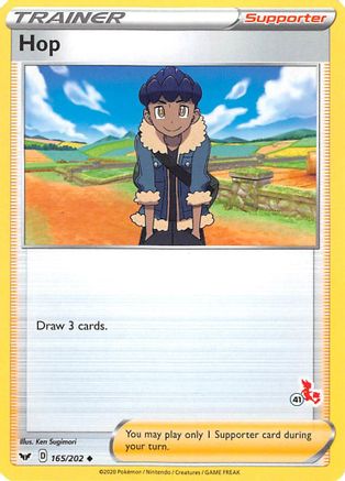 Hop (#41 Cinderace Stamped) (165/202) [Battle Academy 2022] - Promo