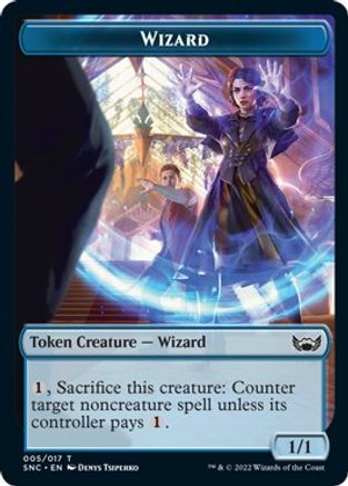 Wizard Token (SNC-005) - Streets of New Capenna
