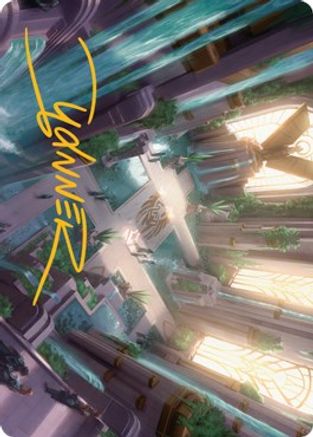 Spara's Headquarters Art Card (Gold-Stamped Signature) (ASSNC-036) - Art Series: Streets of New Capenna
