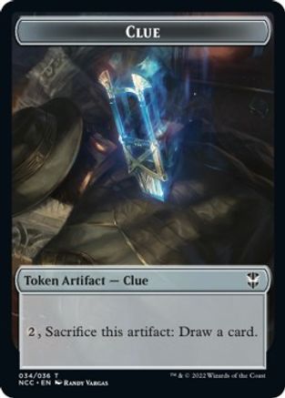 Clue // Copy Double-Sided Token (NCC-34 // 1) - Commander: Streets of New Capenna