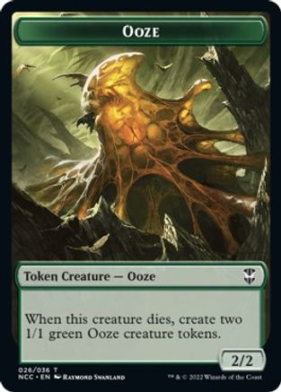 Ooze (026) // Treasure (015) Double-Sided Token (NCC-26 // 15) - Commander: Streets of New Capenna
