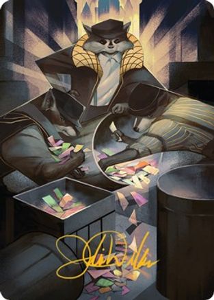 Masked Bandits Art Card (Gold-Stamped Signature) (ASSNC-069) - Art Series: Streets of New Capenna
