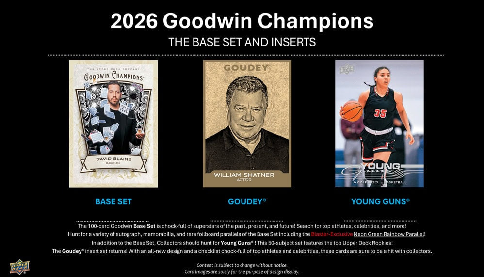2026 Upper Deck Goodwin Champions Hobby Box
