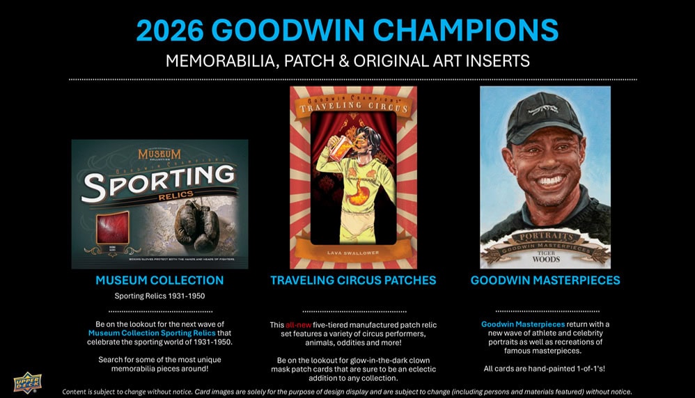 2026 Upper Deck Goodwin Champions Hobby Box