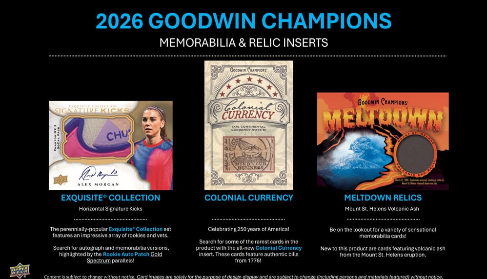 2026 Upper Deck Goodwin Champions Hobby Box