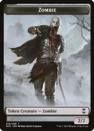 Zombie // Drake Double-Sided Token (NCC-16 // 10) - Commander: Streets of New Capenna