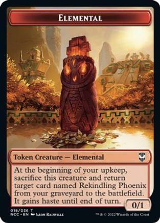 Elemental (018) // Copy Double-Sided Token (NCC-18 // 1) - Commander: Streets of New Capenna