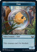Fish // Wizard Double-Sided Token (SNC-4 // 5) - Streets of New Capenna Foil