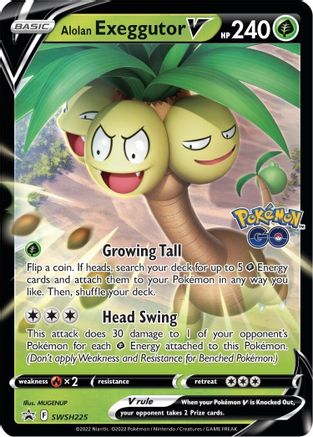 Alolan Exeggutor V (SWSH225/307) Holofoil [SWSH Sword & Shield Promo Cards] - Promo