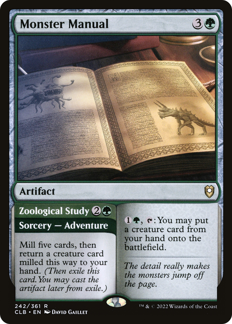 Monster Manual (CLB-242) - Commander Legends: Battle for Baldur's Gate Foil