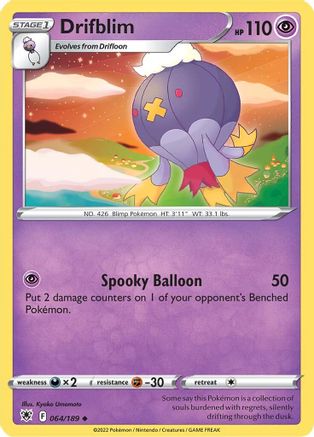Drifblim (064/189) Reverse Holofoil [Astral Radiance] - Uncommon
