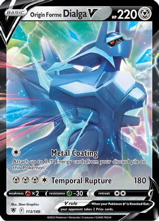 Origin Forme Dialga V (113/189) Holofoil [Astral Radiance] - Ultra Rare